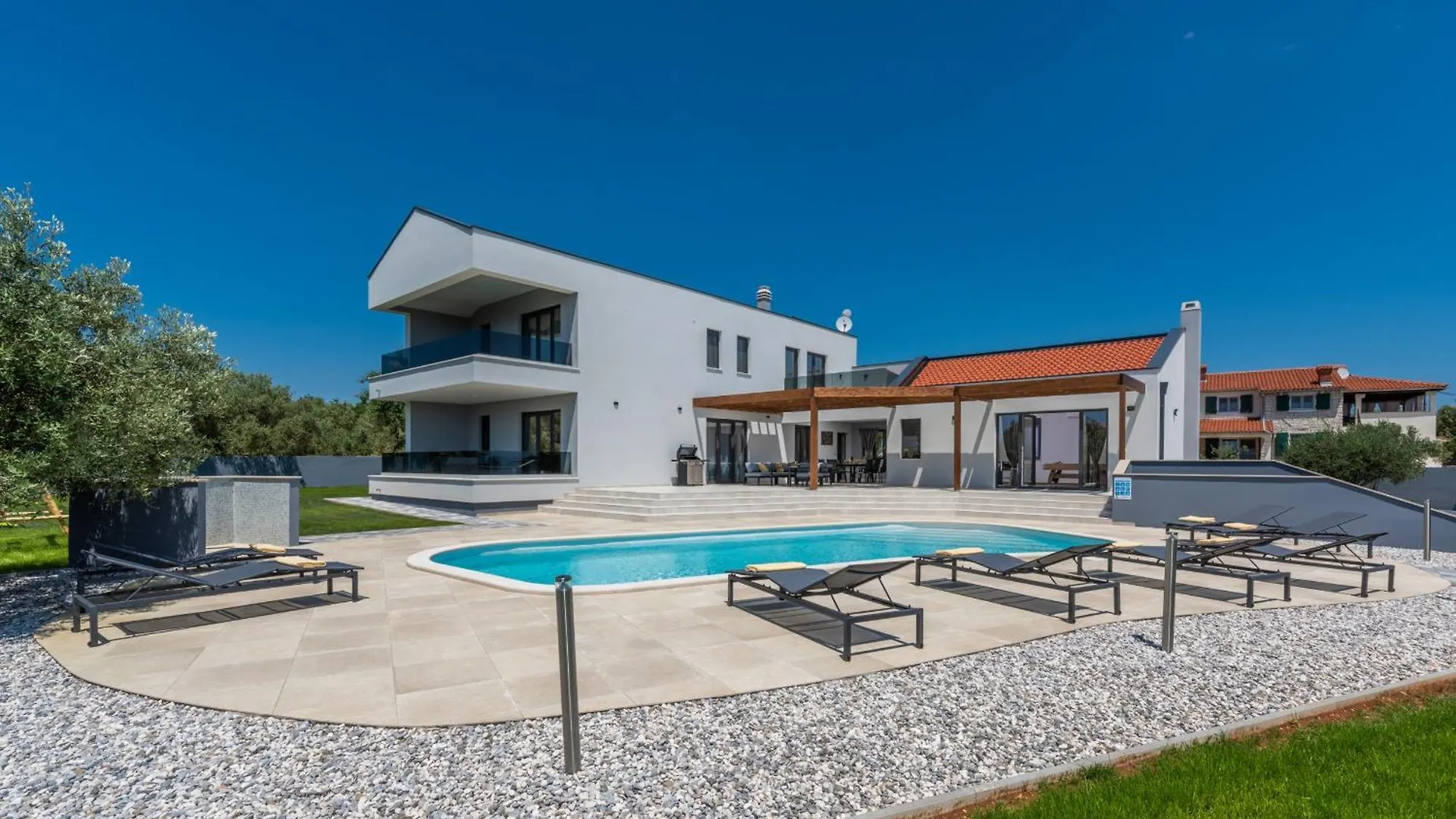 Villa Posidonia Near Pula With Sea View And Surrounded By Olive Trees Krnica