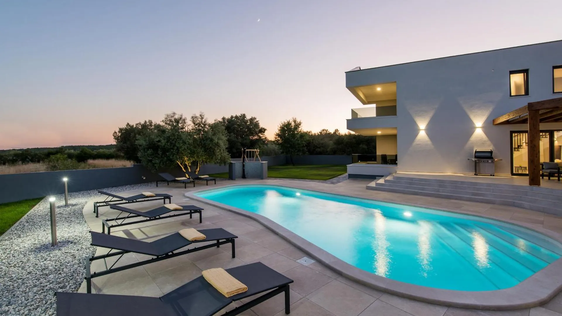 Villa Posidonia Near Pula With Sea View And Surrounded By Olive Trees Krnica