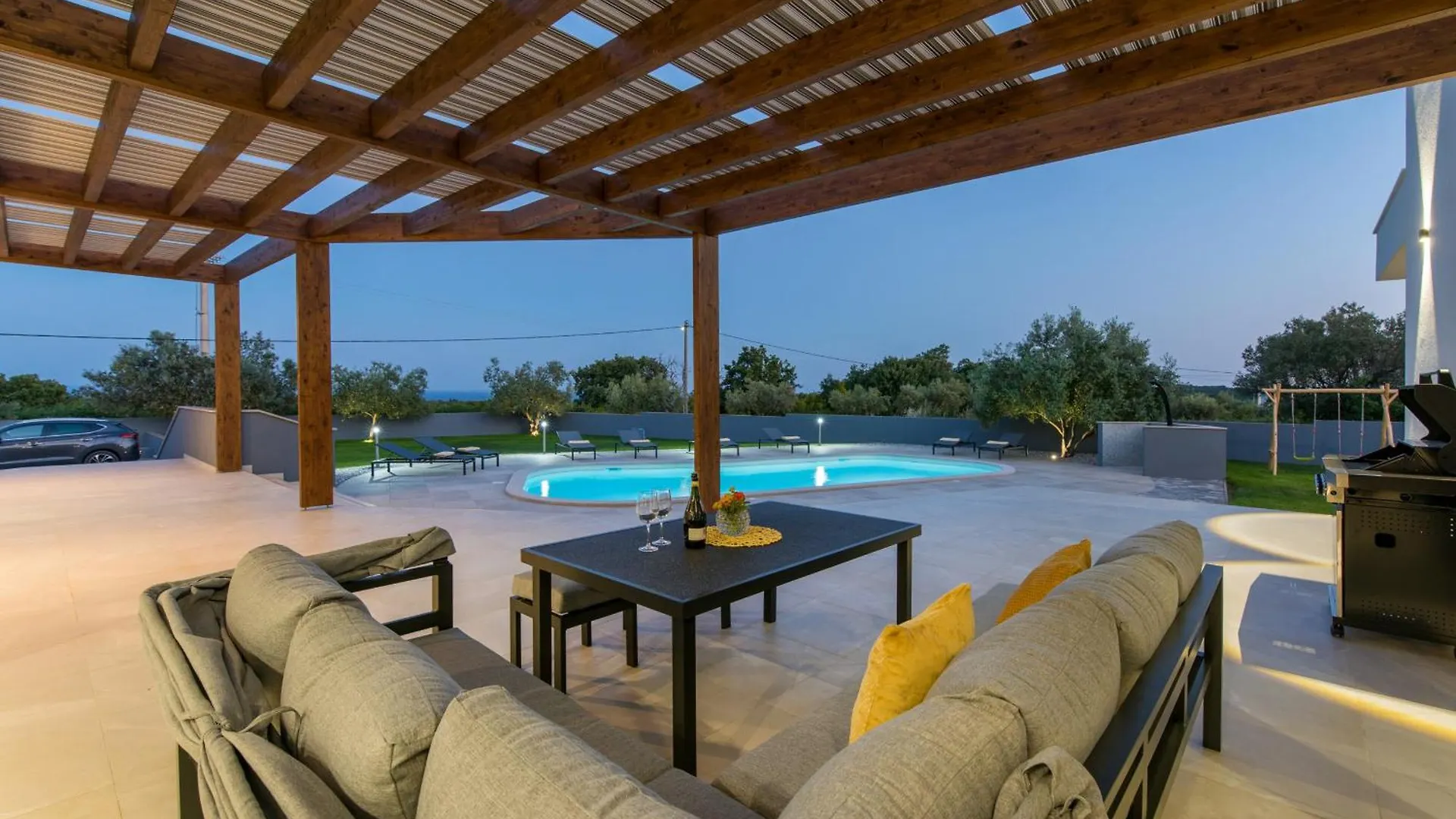 Villa Posidonia Near Pula With Sea View And Surrounded By Olive Trees Krnica Kroatien