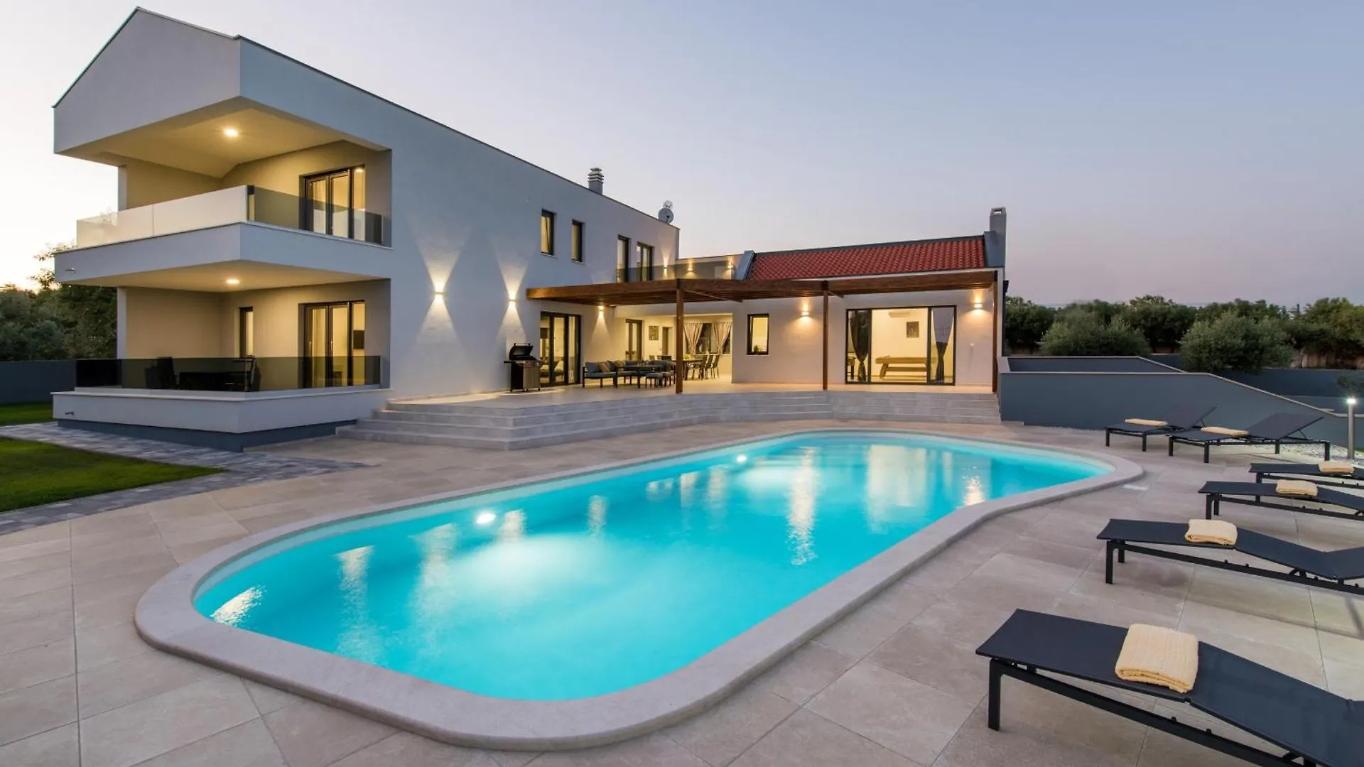 Villa Posidonia Near Pula With Sea View And Surrounded By Olive Trees Krnica