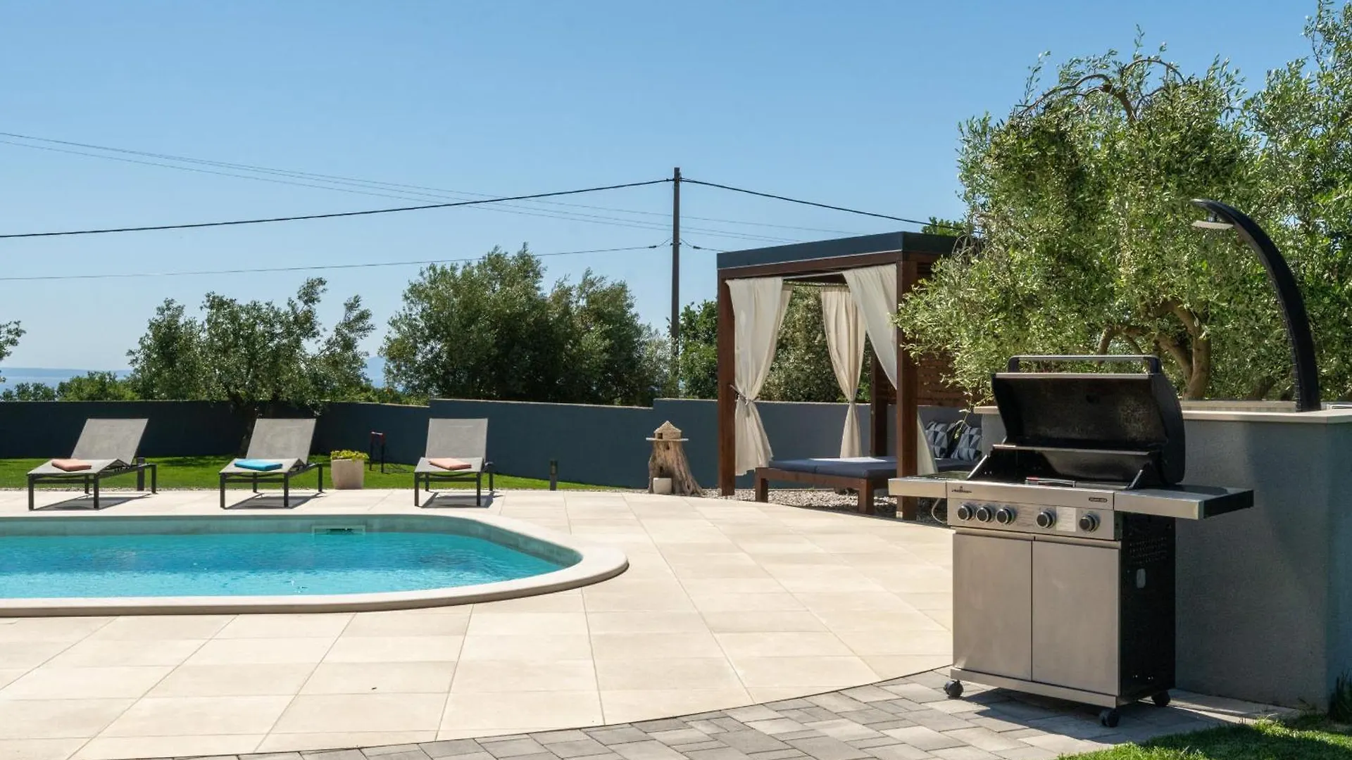 Villa Posidonia Near Pula With Sea View And Surrounded By Olive Trees Krnica