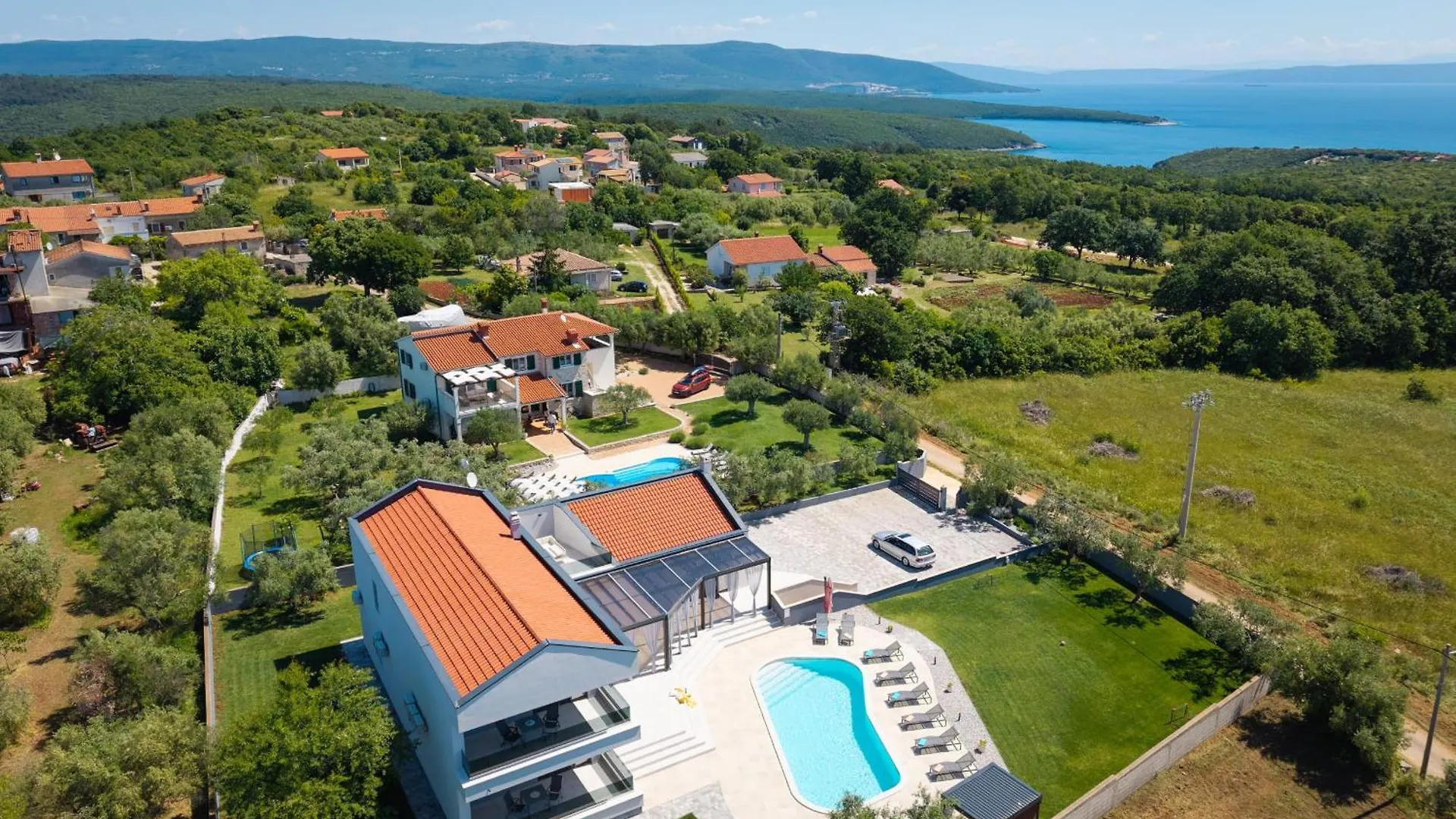Villa Posidonia Near Pula With Sea View And Surrounded By Olive Trees Krnica Kroatien